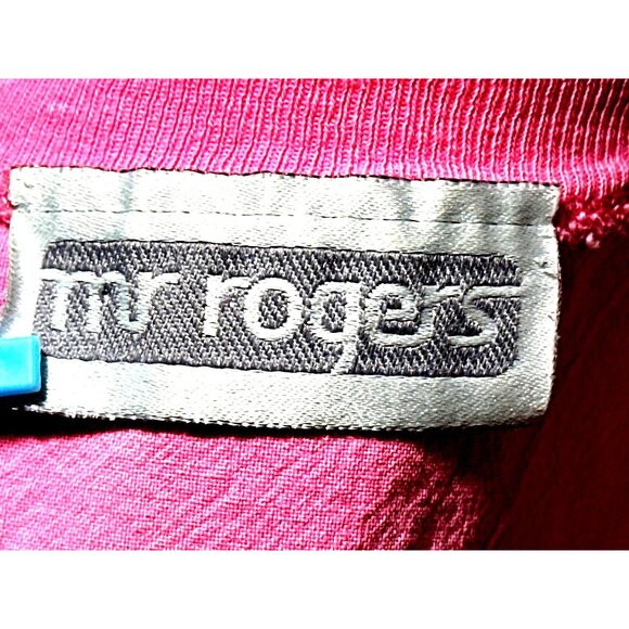 Mr Rogers Pink Tank Top Size M with Pocket Casual City Streetwear Summer - Picture 6 of 7